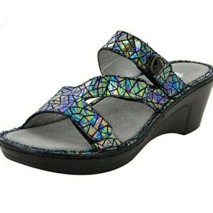 Alegria Loti Tectonic Wedge Sandal Size 38